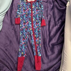 Blake and Rae Bamboo Convertible “Colored Fish” Romper VGUC size 12-18 mos